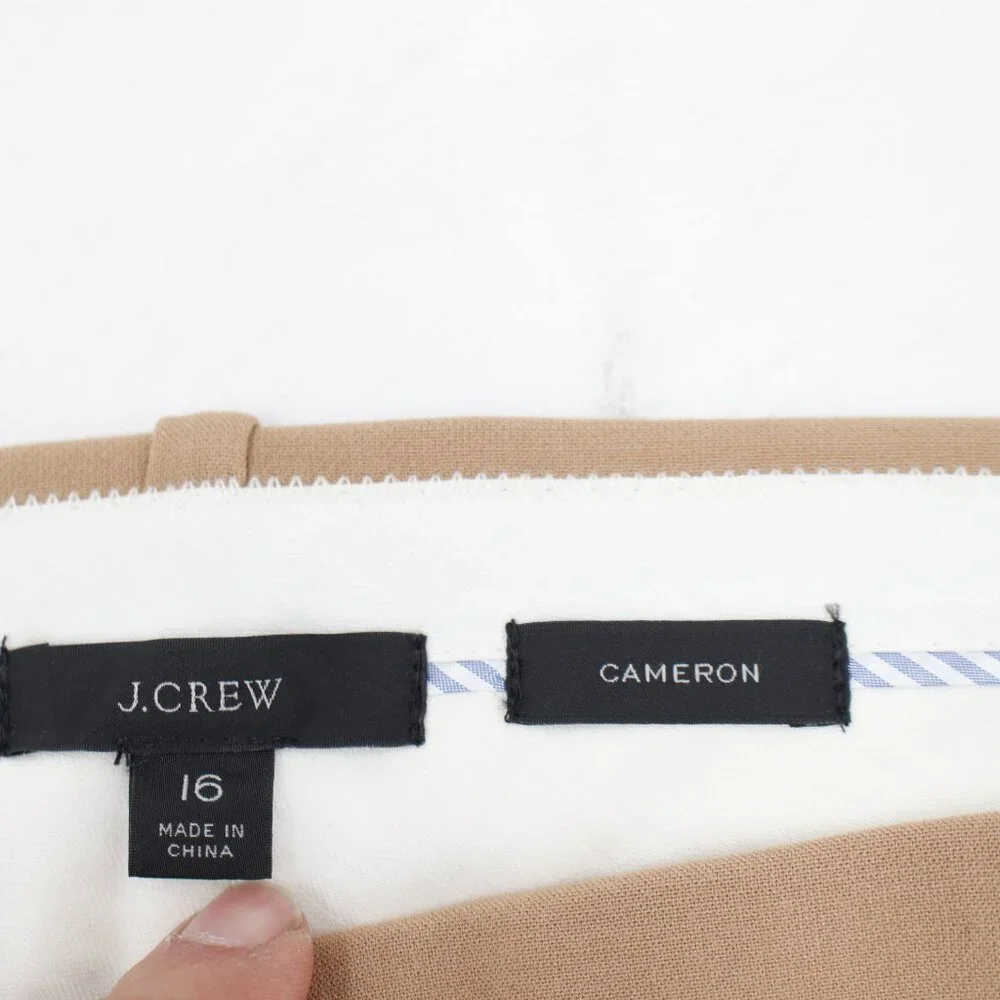 NWT J Crew Pants Womens 16 L30 Cameron Full length Four Season Stretch Slim Fit - Picture 13 of 16